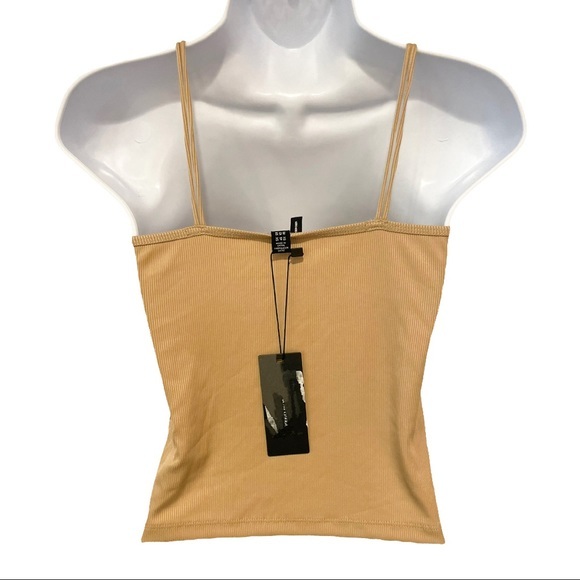 VERO MODA Rib Singlet Sleeveless Top Women Beige - XS - Picture 3 of 3